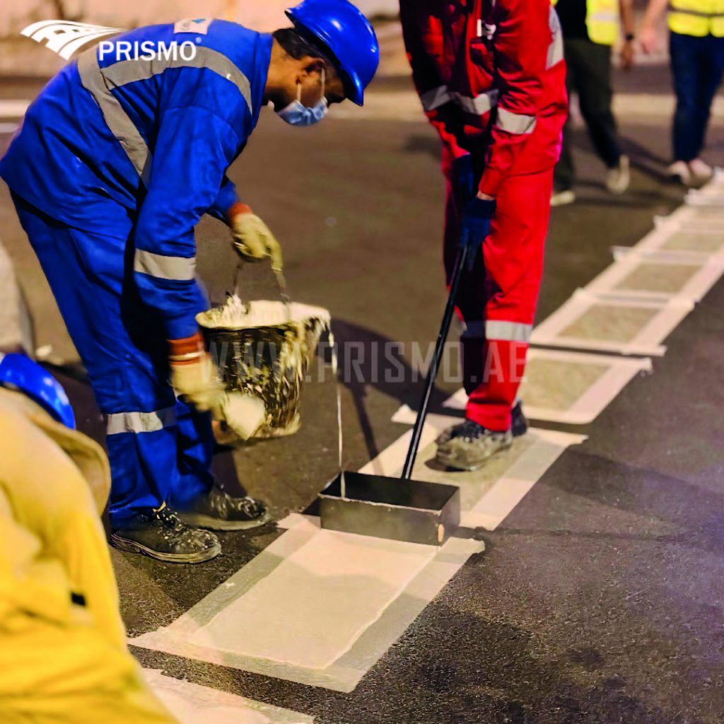 PRISMO Team’s Collaboration with RTA in Al Khabaisi Road Marking Project