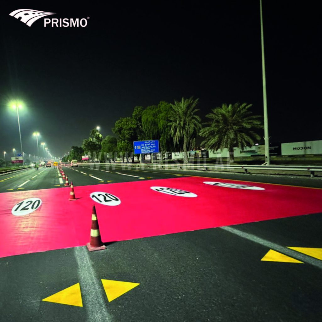 2KMMA Cold Plastic Paint: Prismo’s Advanced Road Marking Solutions Transform Abu Dhabi’s E10 Highway